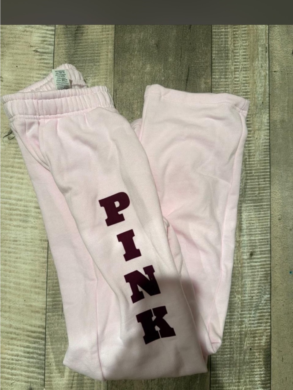 PINK Victoria's Secret Light Pink Sweatpants with Logo
